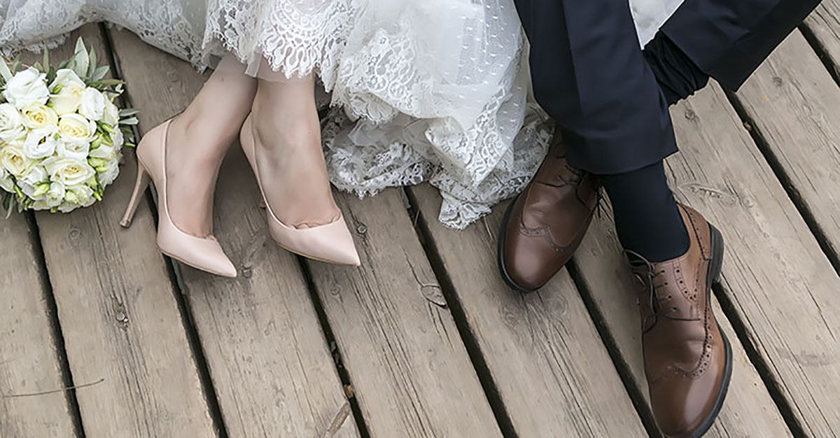 Bild zeigt Hochzeitspaar