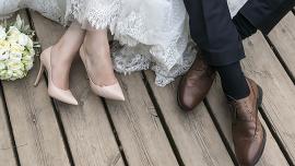 Bild zeigt Hochzeitspaar